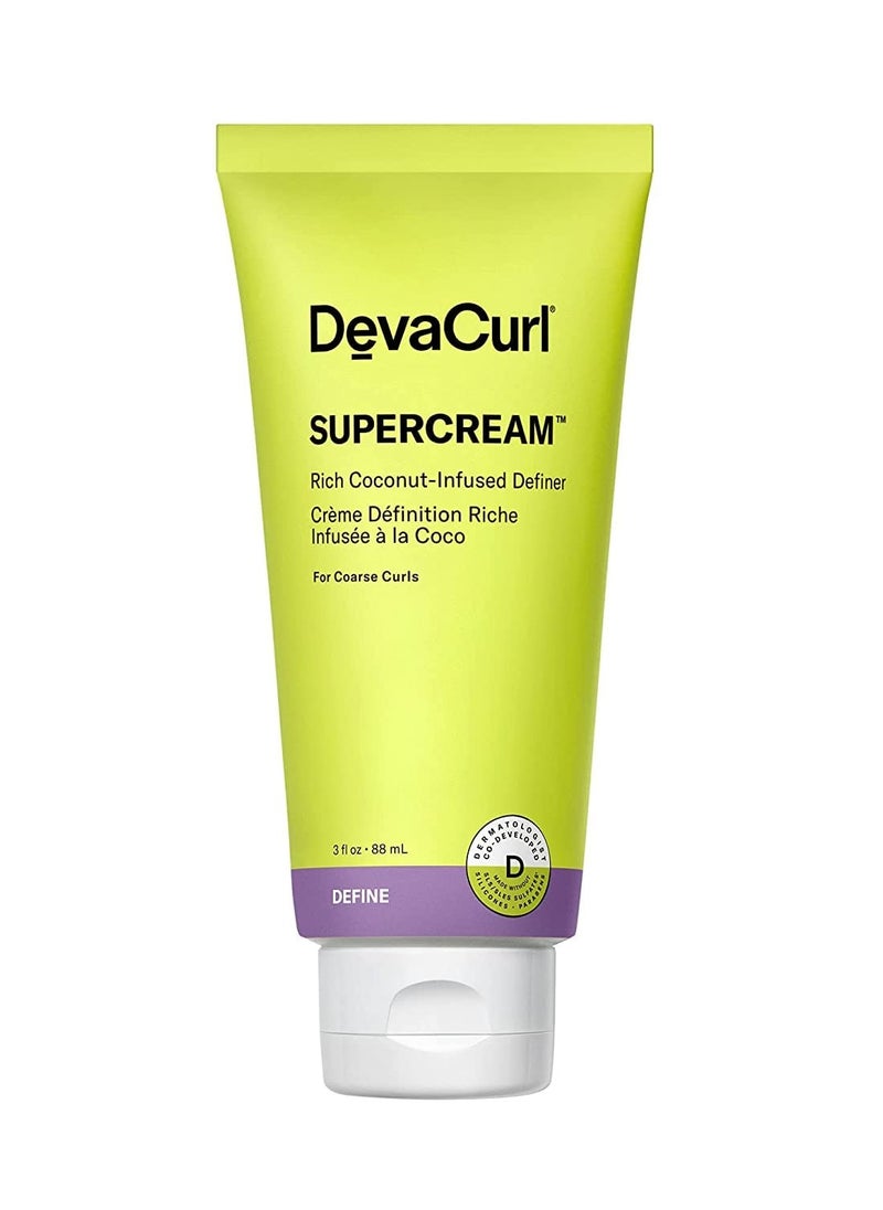 DevaCurl DevaCurl super cream rich coconut infused definer hydra definition blend multitasking styler 3 fl oz warm coconut  - Image 1