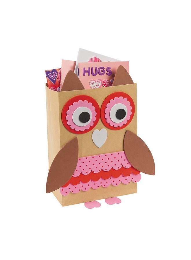 Fun Express Owl Valentine Holder Craft Kit - Crafts for Kids and Fun Home Activities - Image 1