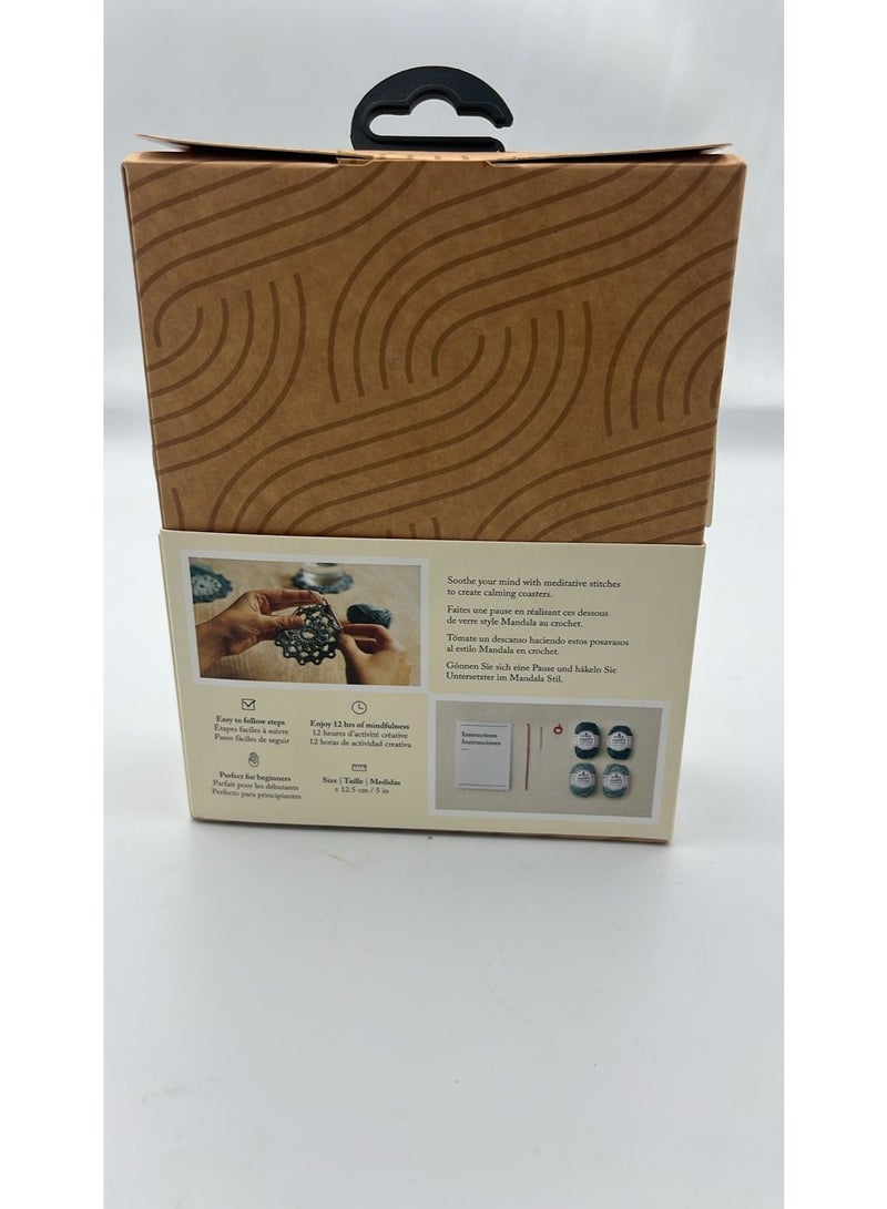 DMC Mindful Making The Mandala Coasters Crochet Kit - Image 4