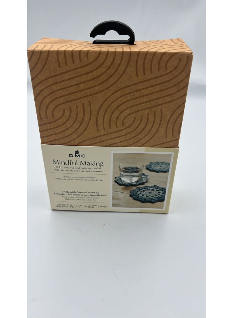 DMC Mindful Making The Mandala Coasters Crochet Kit - Image 3