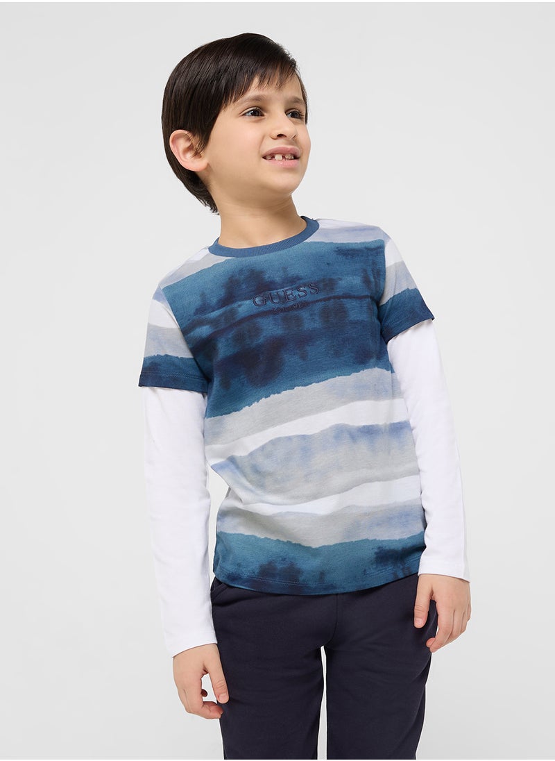 GUESS Kids Logo T-Shirt  - Image 1