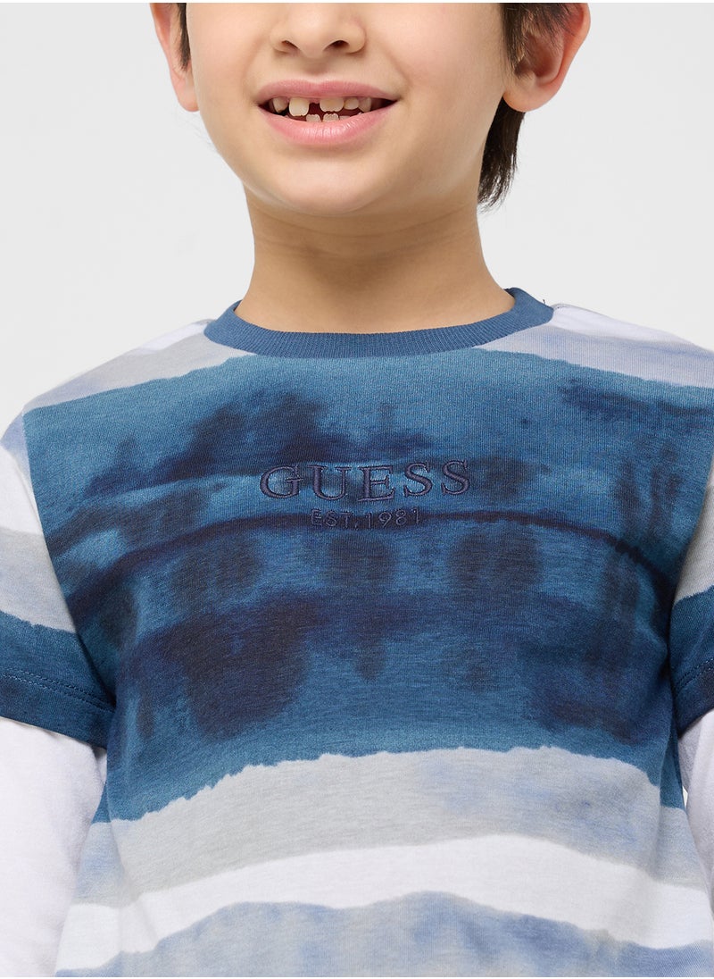 GUESS Kids Logo T-Shirt  - Image 3