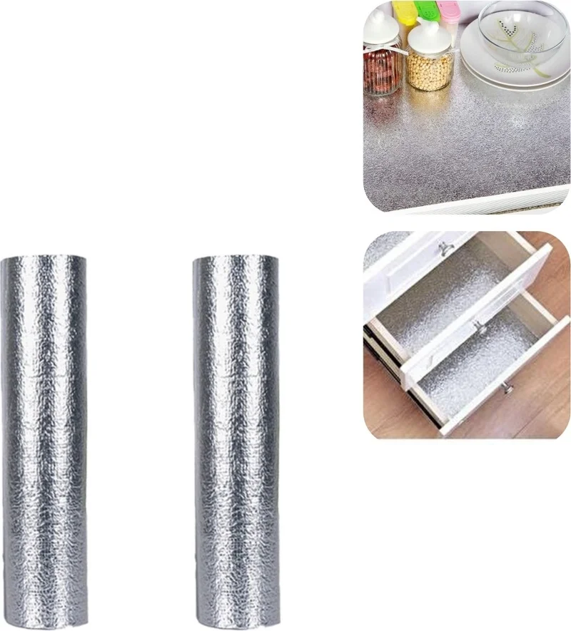 بييف Metalized Multi-Purpose Shelf Drawer Table Bench Cover Large Size 2 Pcs