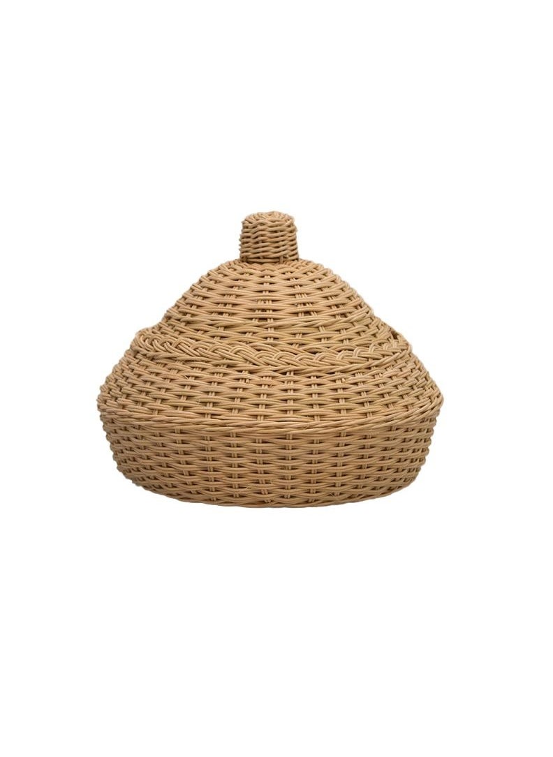 Handmade Spacious hand towels basket from bamboo with cover  - Image 1