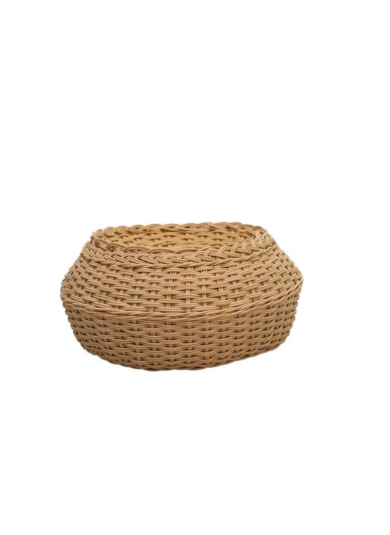 Handmade Spacious hand towels basket from bamboo with cover  - Image 3