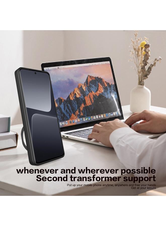 إيروريكس جراب لهاتف vivo S16 / S16 Pro / V27 5G CD Texture Sliding Camshield حامل مغناطيسي جراب هاتف - Image 5