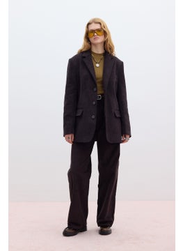 Manuka Corduroy Straight Fit Trousers Bitter Coffee  - Image 3