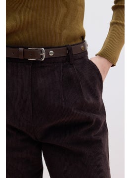 Manuka Corduroy Straight Fit Trousers Bitter Coffee  - Image 4
