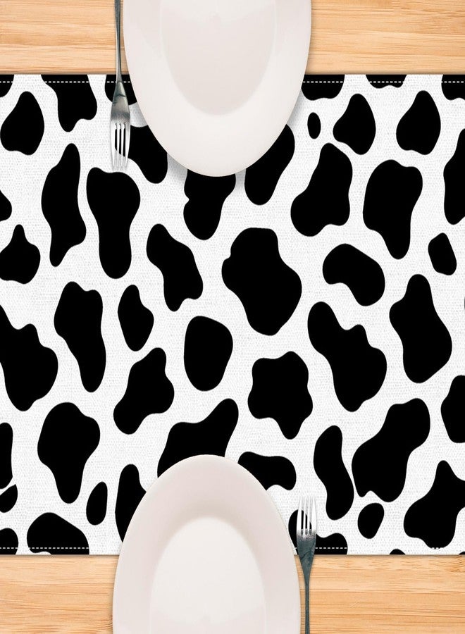 Pudodo Cow Print Table Runner Cowboy Themed Birthday Party Western Baby Shower Barnyard Kitchen Dining Room Home Decor (Cow, 13" x 72") - Image 5