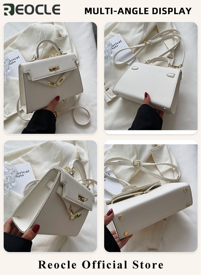 REOCLE Womens Handbags Crossbody Bags Top Handle Satchel with Detachable Strap Luxury Tote Work Bag PU Fashion Designer Handbags Purses - Image 5