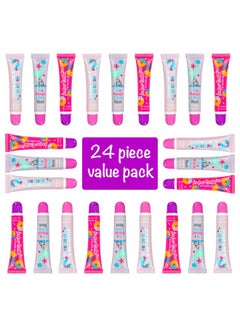 Expressions Expressions 24pc Flavored Lip Gloss for Kids and Teens - Unicorn Themed Lip Gloss in Assorted Fruity Flavors, Unicorn Gifts for Girls, Teen Girls Party Favors, Non Toxic Makeup  - Image 2