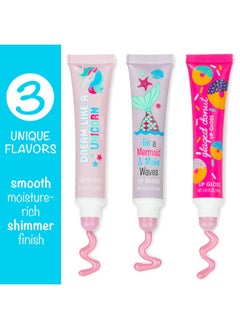 Expressions Expressions 24pc Flavored Lip Gloss for Kids and Teens - Unicorn Themed Lip Gloss in Assorted Fruity Flavors, Unicorn Gifts for Girls, Teen Girls Party Favors, Non Toxic Makeup  - Image 3