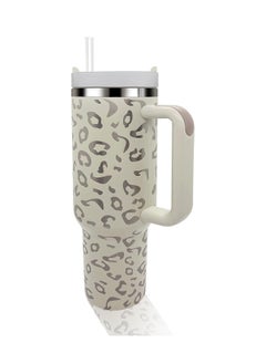 40 oz Tumbler, with Handle and Straw Lid, Insulated Cup, Reusable Stainless Steel Water Bottle, Leak Proof Tumblers Mug Cups, Gifts for Women Men, Suitable for Outdoor Travel / Sport
