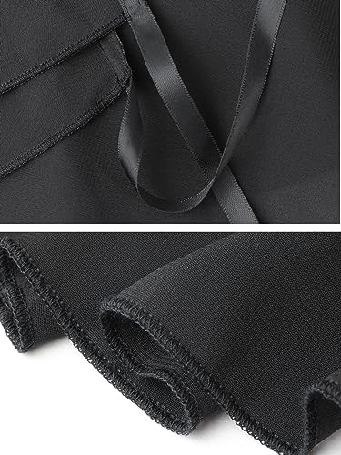 Soudittur Ballet Wrap Skirts Chiffon Dance Skirt for Toddler/Girls/Women (Black, Medium) - Image 4