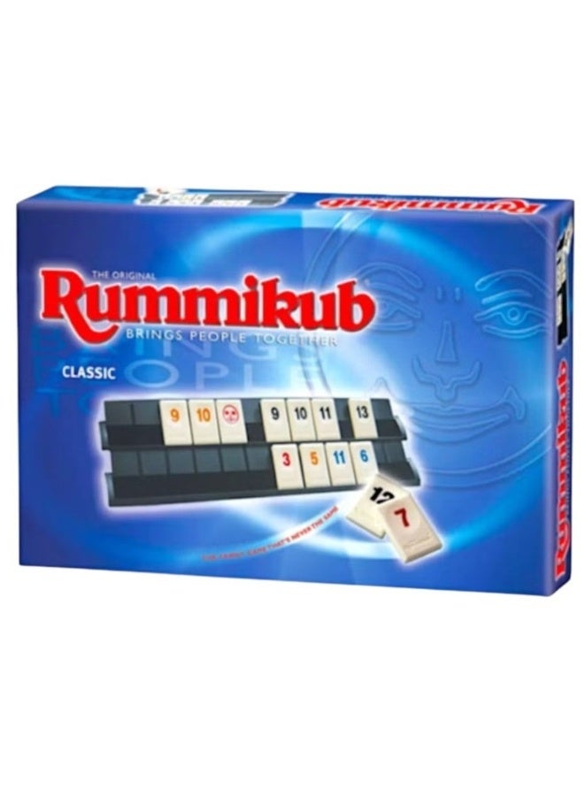 Rummikub Family Board Game – Standard Size for 2 to 4 Players – Strategy & Fun Tile Game – Includes 106 Tiles (2 Jokers) and 4 Tile Racks – Suitable for Ages 7 to Adult - Image 1