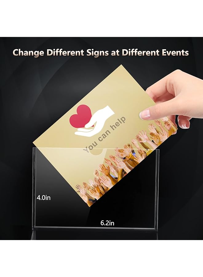 erorex Black Donation Box With Lock Ballot Box With Sign Holder Suggestion Box Storage Container For Voting Raffle Box Tip Jar 6.2 Inch X 4.6 Inch X 4.0 Inch - Image 3