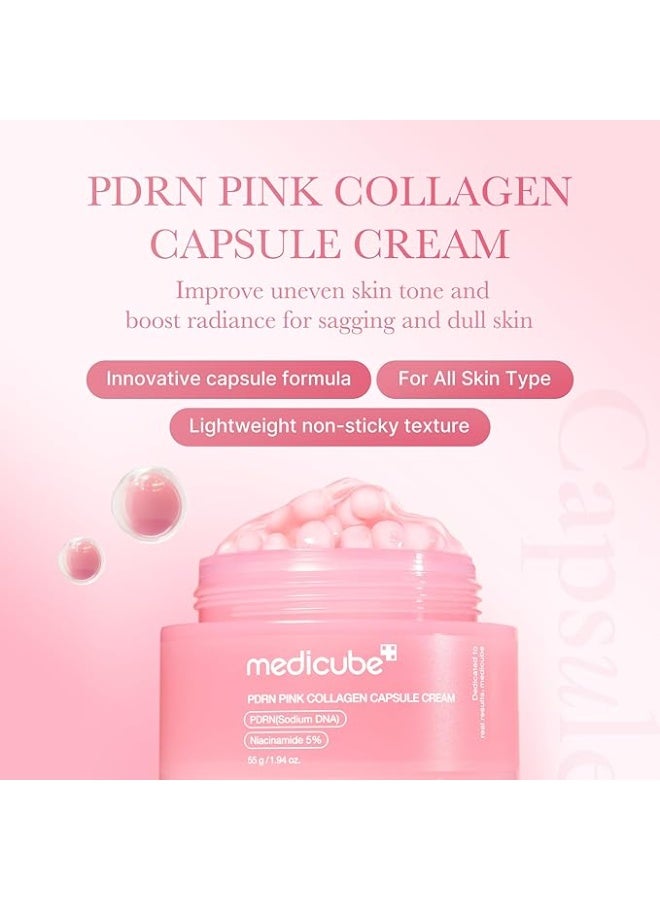 MEDICUBE PDRN Pink Collagen Capsule Cream 55g - Image 1