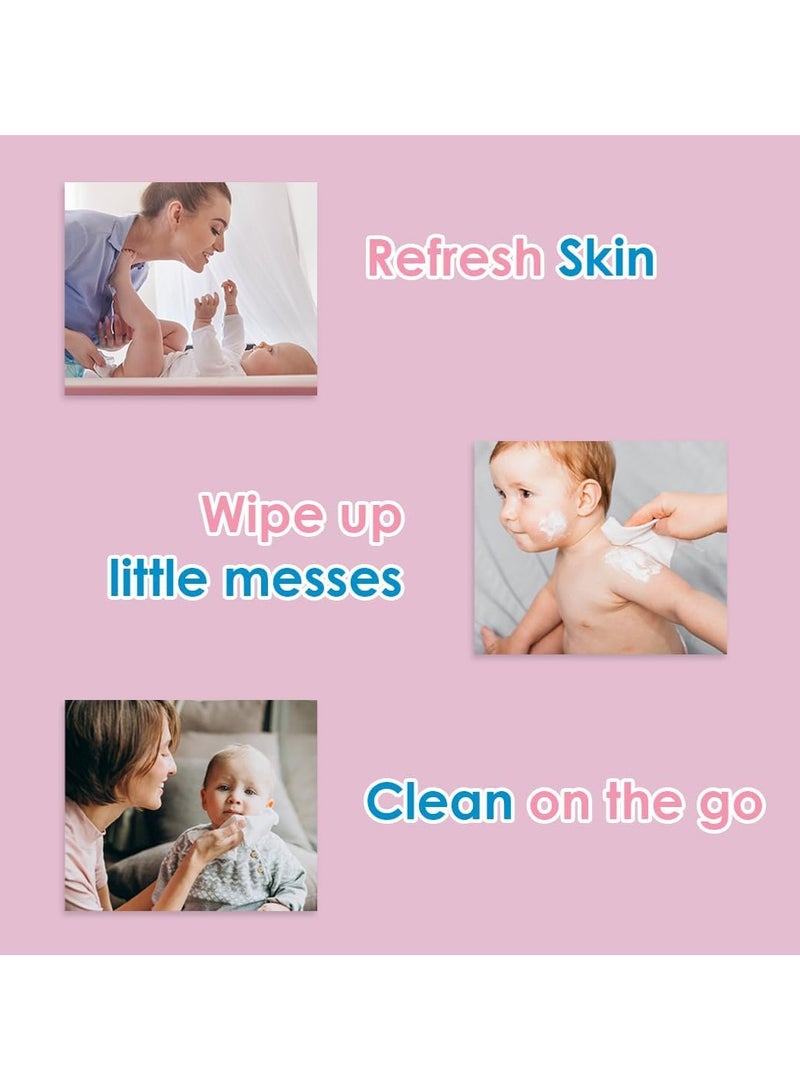 Cool & Cool Cool & Cool Baby Wipes 40's - Paraben Free,Vitamin E,Aloe Vera,Ultra Soft & Gentle for Sensitive & Delicate Skin - Image 2
