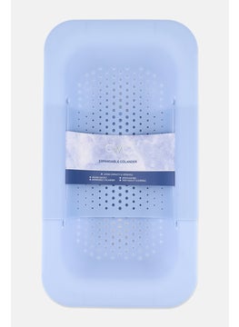 COOK WITH COLOR Expandable Colander, Slate Blue  - Image 1