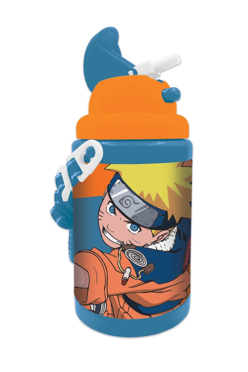 عبوة ماء للأطفال بتصميم ناروتو – 500 مل – برتقالي وأزرق