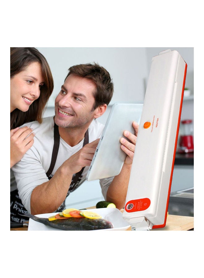 Loquat Vacuum Packaging Machine White/Orange 38x6x10cm - Image 2