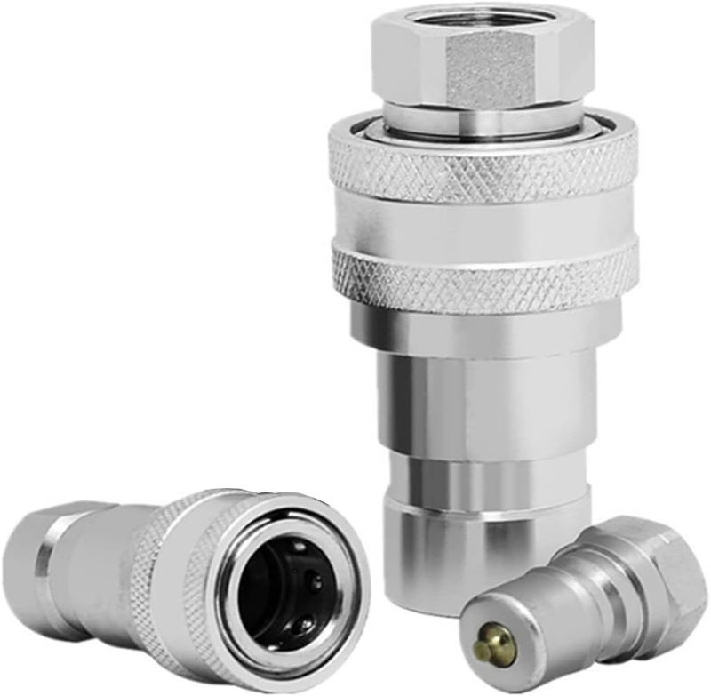 CEKER Hydraulic Coupler 1inch NPT ISO 7241-B, Quick Connect and Disconnect Tractor Couplers Hydraulic Coupling - Image 1