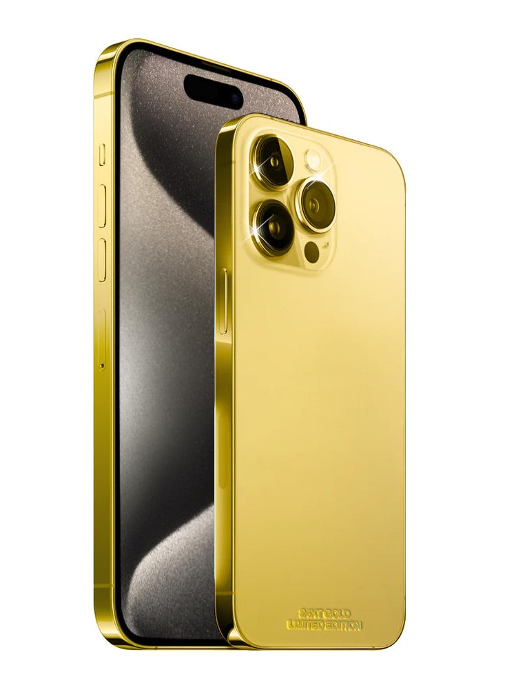 CAVIAR - Caviar Luxury 24k Gold Plated Customized iPhone 15 Pro Max 1 TB Gold - Image 1