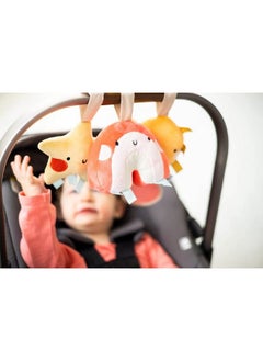 pearhead Star Sun And Rainbow Stroller Toys Plush Baby Travel Car Seat Toy Set Baby Hanging Toys Gender Neutral Baby Travel Accessories Set Of 3  - Image 3