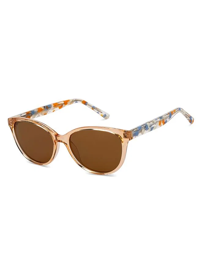 VINCENT CHASE Women's Full Rim Cat Eye In Bloom Branded Latest And Stylish Sunglasses Polarized And 100% UV Protected Women Medium VC S16663