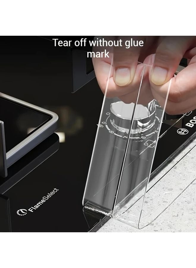 Heavy Duty Transparent Waterproof Tape 11 81inch x 39 37inch PVC Edge Protector - Image 1