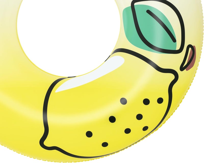BestWay Fresh Squeezed Lemon Swim Tube – Inflatable Lemon Pool Float Ring for Summer Fun - Image 3