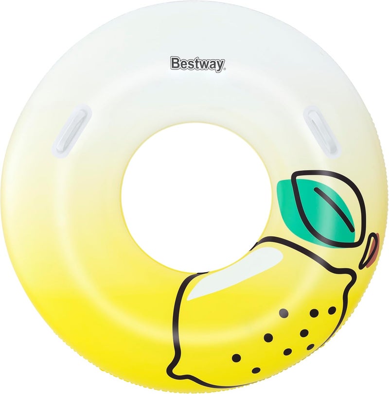 BestWay Fresh Squeezed Lemon Swim Tube – Inflatable Lemon Pool Float Ring for Summer Fun - Image 5