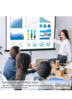 ماركة غير محددة جهاز عرض لاسلكي 2.4 جيجا هرتز مع مؤشر ليزر أحمر، جهاز عرض PowerPoint لنظامي التشغيل Windows وMac، جهاز تحكم عن بعد لعروض الشرائح وKeynote والمزيد  - Image 5