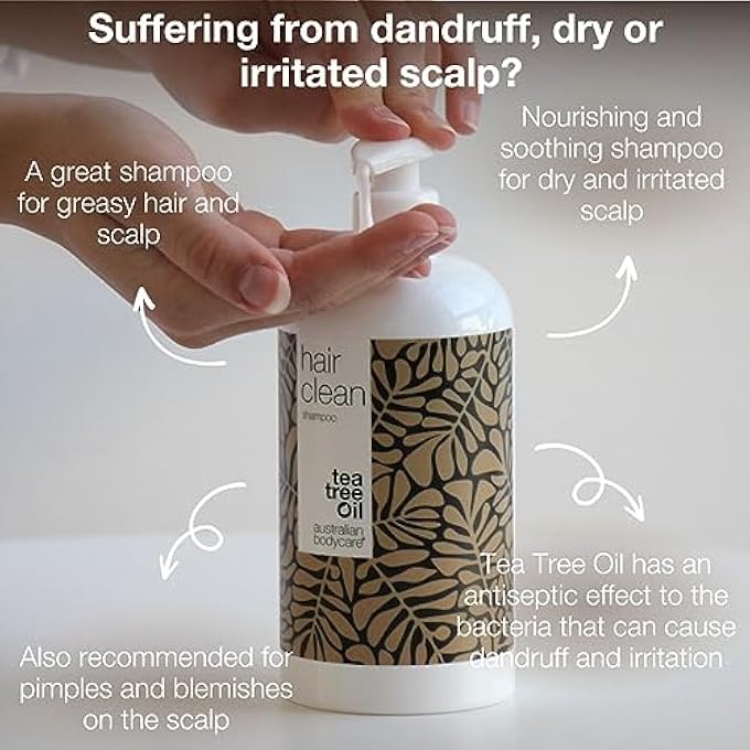 AUSTRALIAN BODYCARE SHAMPOO WITH 4-TERPINEOL KNOWN FROM TEA TREE OIL - FOR ITCHY AND DRY SCALP | ANTI-DANDRUFF | CARE FOR PSORIASIS & ECZEMA | SCALP PIMPLES - Image 3
