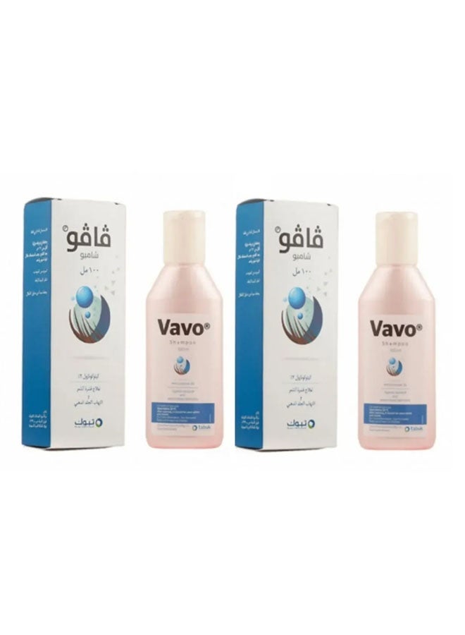 فافو Vavo شامبو فافو ضد القشرة، 100 مل من قطعتين