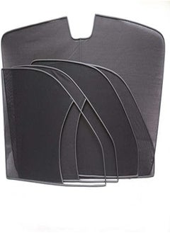 Generic 5 Piece Front and Rear Full Car Sun Visor Kit for Renault Logan 2016 
