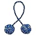 LXQQFUN Fidget Beads Skill Toys Fidget Toys Parachute Cord and Steel Beads Handmade Fidget Beads Beginners Worry Beads Portable EDC Leisure Toys Gold Blue - Image 3