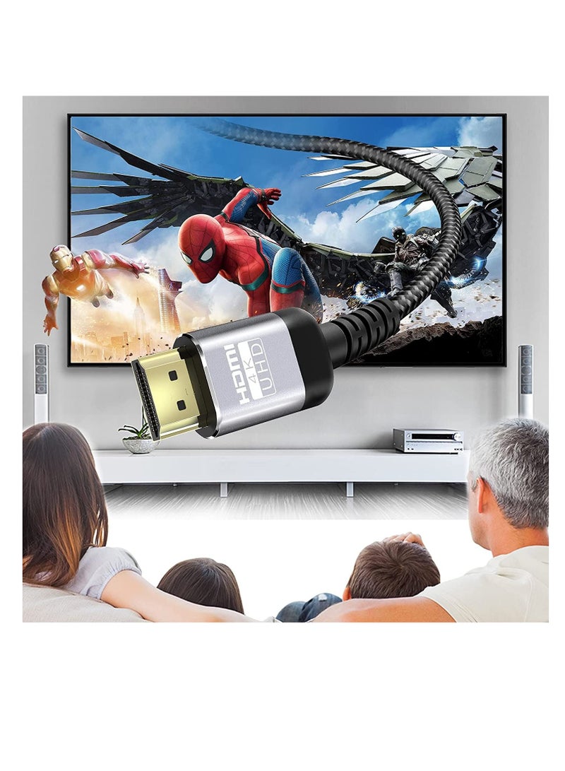 SYOSI 4K HDMI Cable 10 Ft 18Gbps Ultra High Speed HDMI 2.0 Cable & 4K@60Hz HDR ARC HDCP2.2 Ethernet-Braided HDMI Cord | for UHD TV Monitor Laptop Xbox PS4/PS5 ect (3m) - Image 2