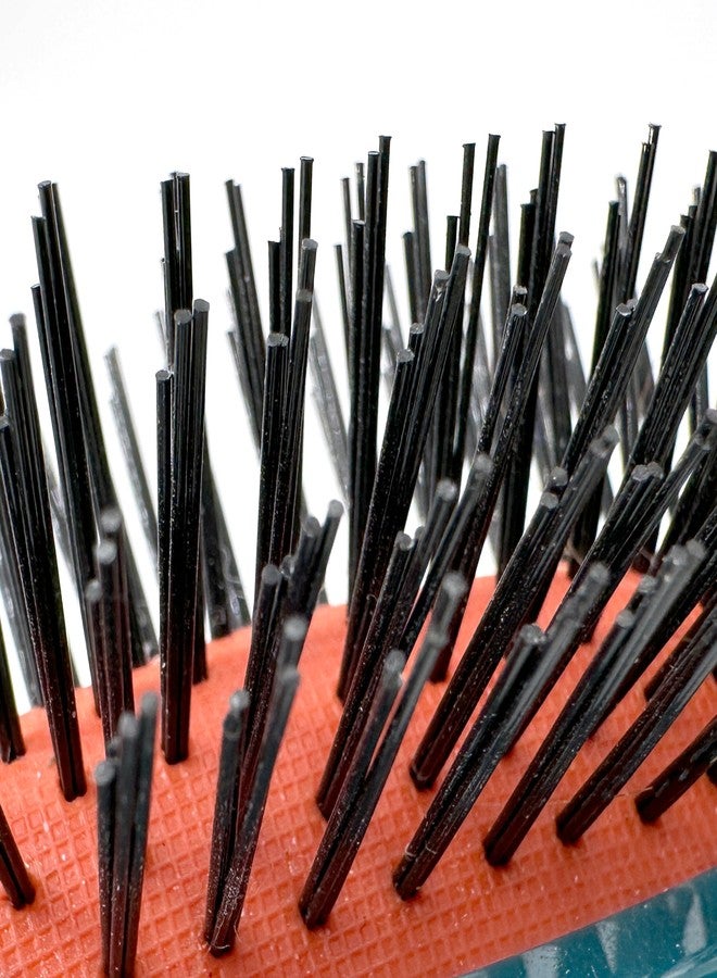 Phillips Brush 3000 Purse Size Cushion Hair Brush with Flower Design - Teal - Image 5