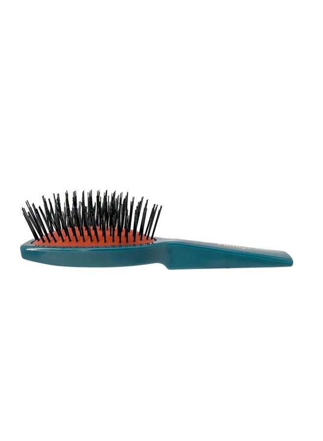 Phillips Brush 3000 Purse Size Cushion Hair Brush with Flower Design - Teal - Image 3