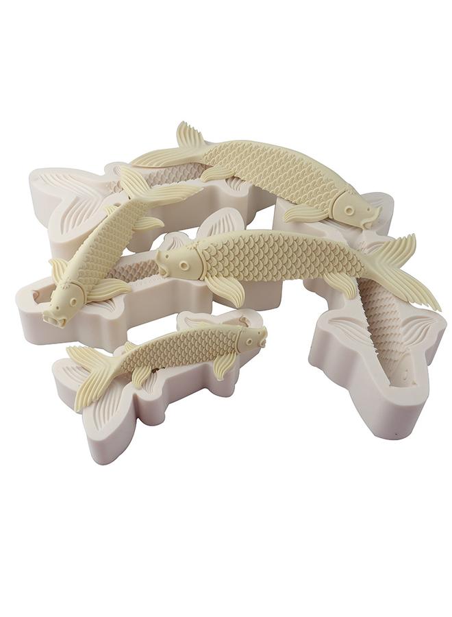 Bluejw Pattern Pasta Pastry Silicone Mold Three-dimensional Koi Fish Flower Cake Steamed Bread Mold Birthday Cake Decoration Fish Mold  - Image 5