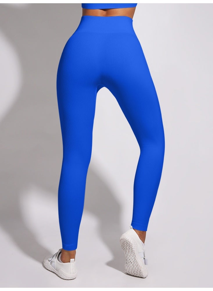 general Women Ribbed Seamless Leggings High Waisted Workout Gym Yoga Pants - Image 3