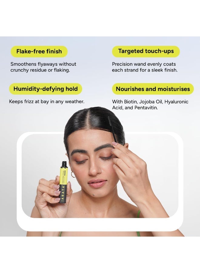 Arata Gel Based Hair Fix Stick | Derma Tested Hair Fixing stick for Women for Flyaways | Non-Greasy, No White Cast | Infused With Biotin & Hyaluronic Acid | For All Hair Types (15 ml) - Image 3