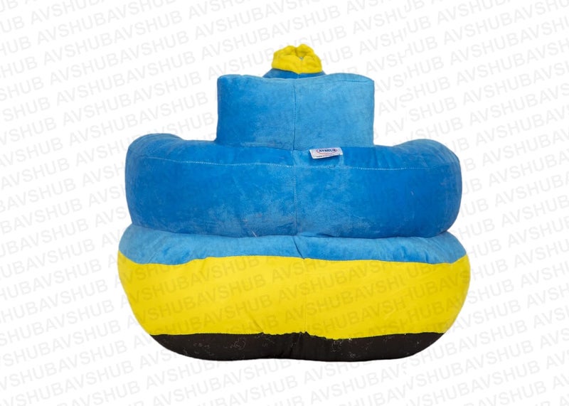 AVSHUB AVSHUB Baby Sofa Seat Chair New Born Kids Baby Sofa Cushion Chair Sitting Chair for Supporting Penguin Shape for Babies and Kids Boys Girl Supporting Seat Playing Sofa Chair Animal Toy Color Blue - Image 5