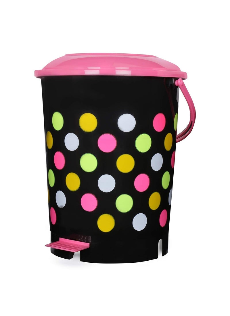 AIR O MATIC AIR O MATIC New Modern Lightweight Pedal Dustbin for Home and Office 12 LTR PinkGreen 2 PCS  - Image 3