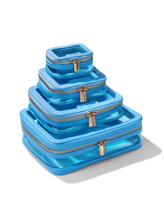 سبيس ان كي Space NK حقيبة سفر كبيرة - لون أزرق (Poolside Blue) - Image 3
