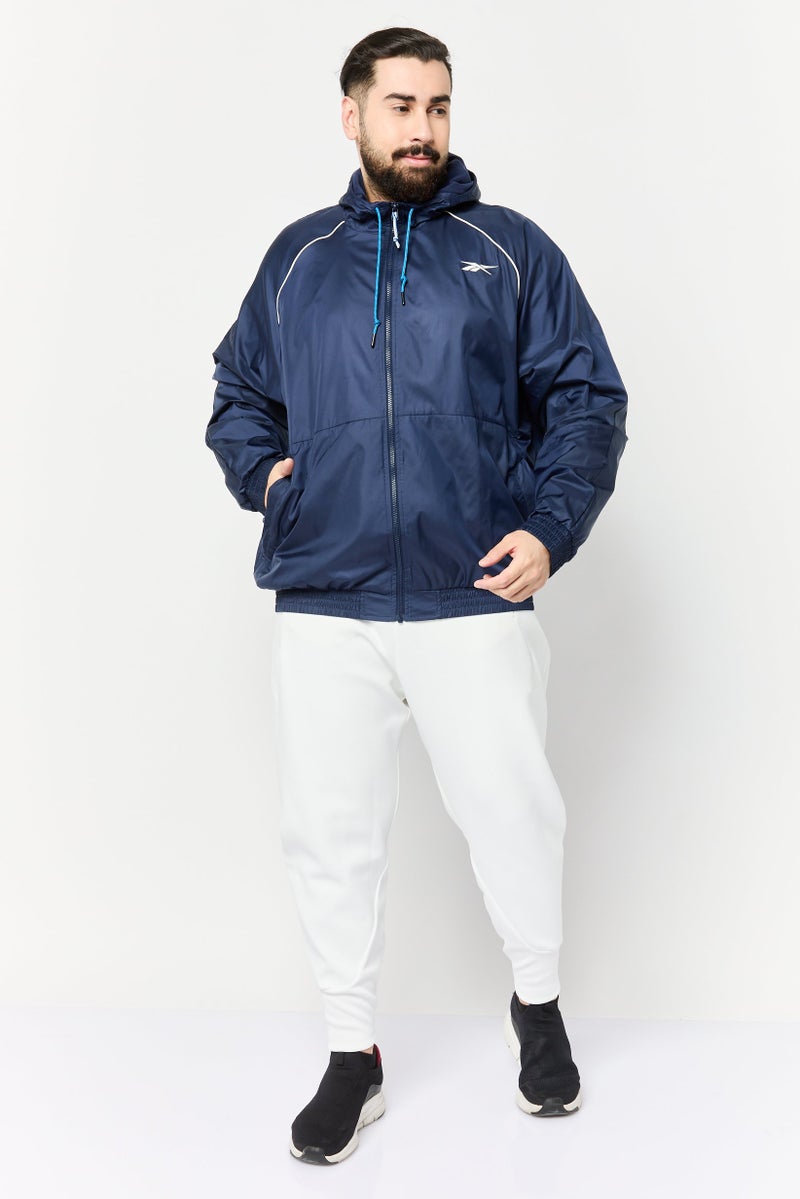 Reebok Men Sportswear Fit Long Sleeves Outdoor Jacket, Navy - Image 3