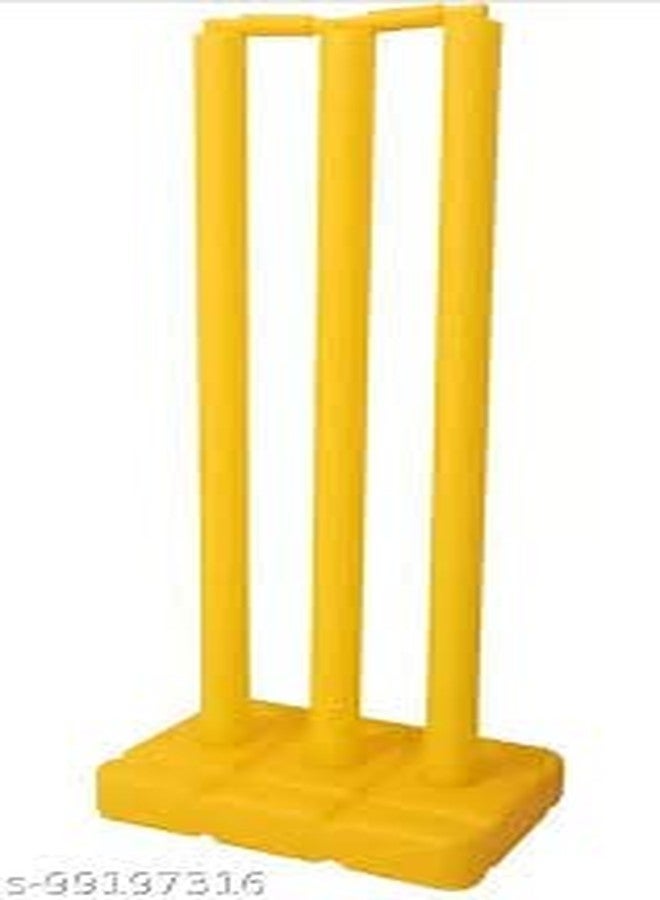 YP SPORTS Kid Plastic Cricket Wicket Stumps Set Pack of 1(Yellow) - Image 3