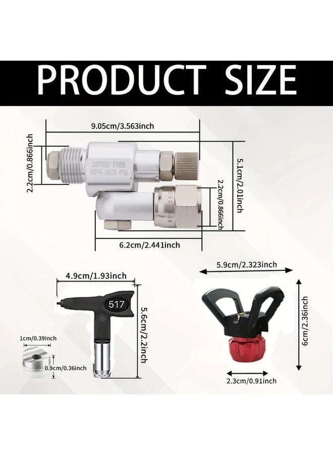 Clean Shot Shut Off Valve Horizontal Extension Anti Spit For Graco Titan Paint Sprayers - Image 3
