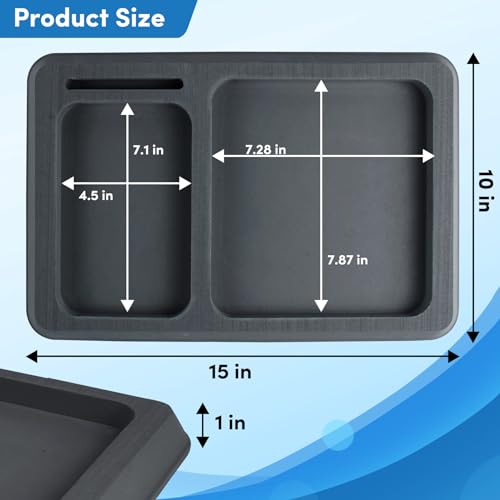 VEITHI Boat Dash Pad AntiSlip Boat Dash Organizer Perfect for Fishing Boat Center Consoles EVA Foam Boat Dash AccessoryCar Dash Grip Pad for Cell PhoneDark Grey - Image 5